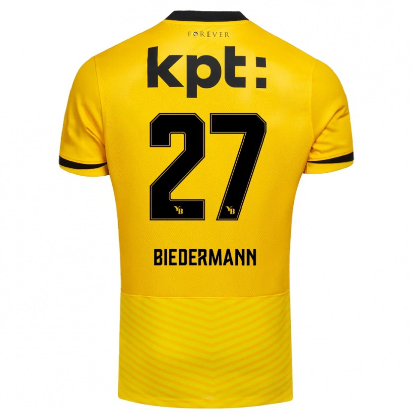Danxen Women Tamara Biedermann #27 Yellow Black Home Jersey 2025/26 T-Shirt