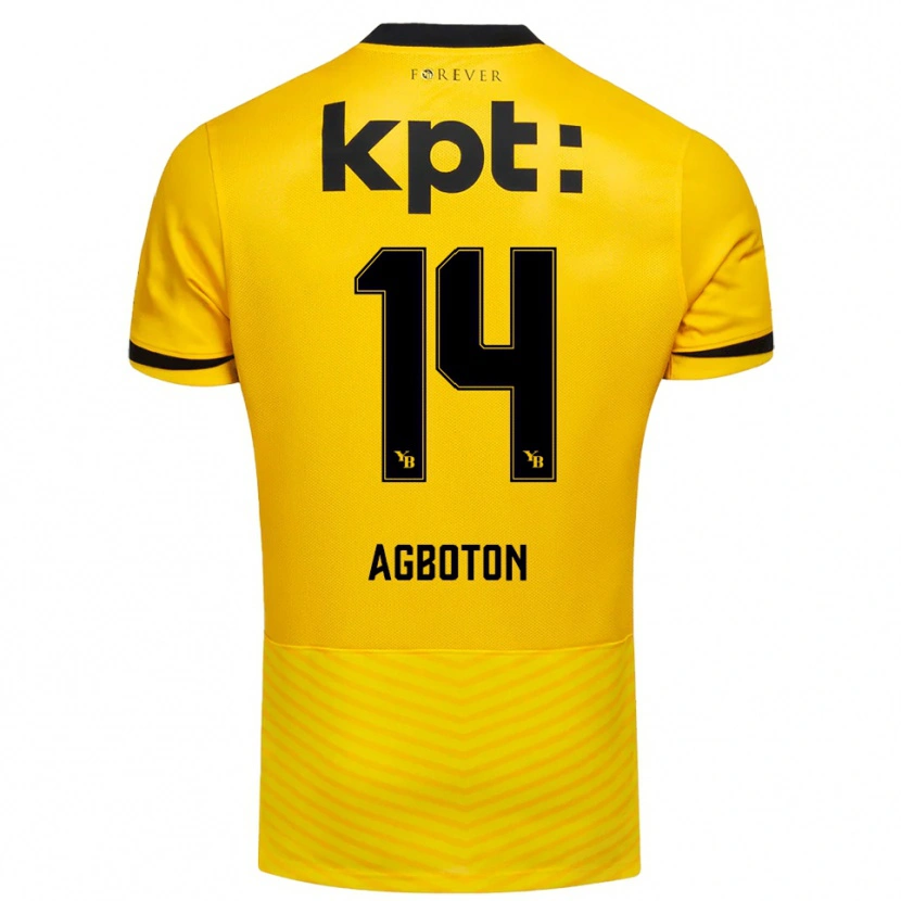 Danxen Women Marc-Alexis Agboton #14 Yellow Black Home Jersey 2025/26 T-Shirt