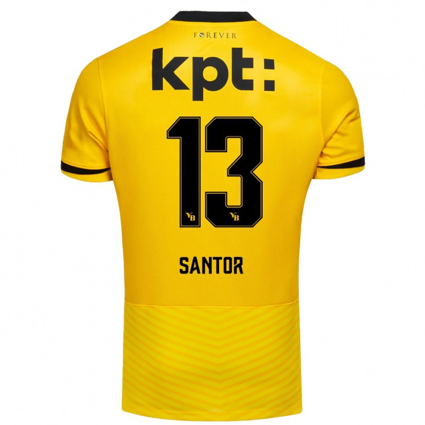 Danxen Women Luca Santor #13 Yellow Black Home Jersey 2025/26 T-Shirt