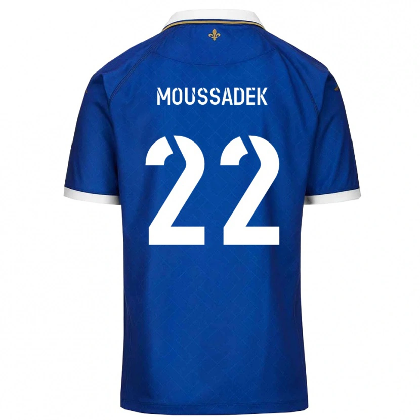 Danxen Women Djamal Moussadek #22 Blue Gold Home Jersey 2025/26 T-Shirt