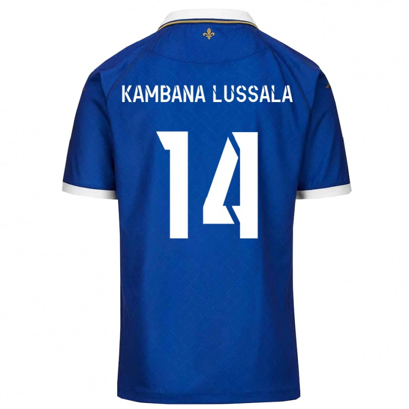 Danxen Women Francisco Kambana Lussala #14 Blue Gold Home Jersey 2025/26 T-Shirt