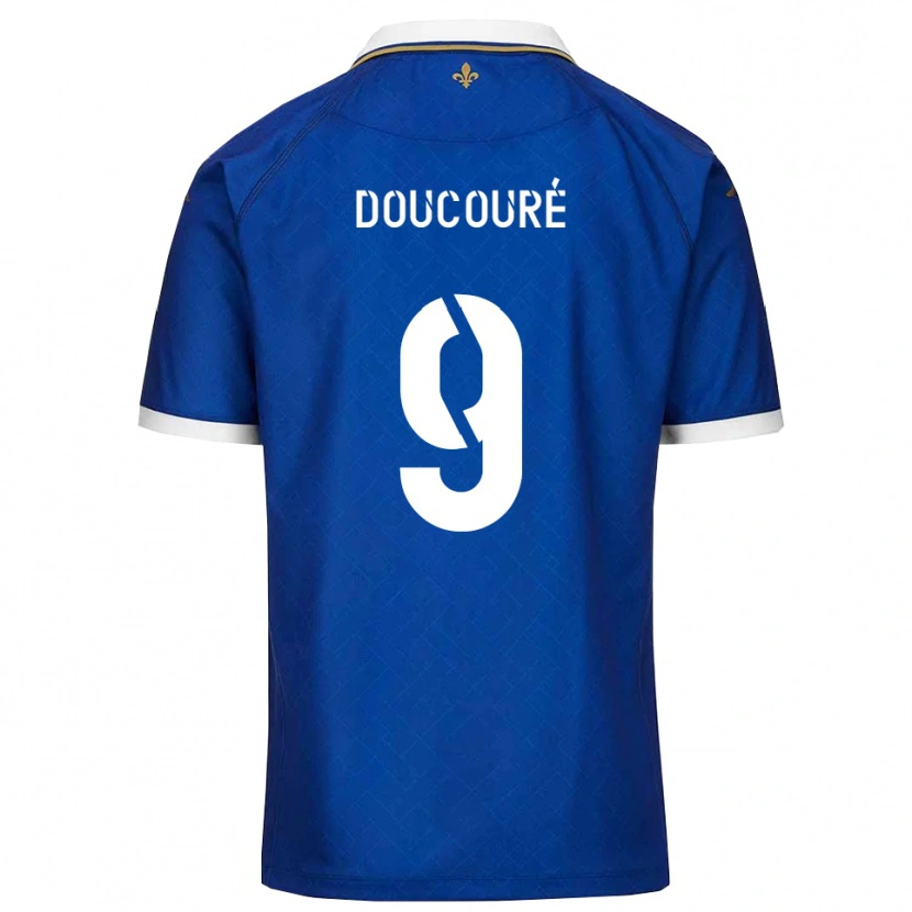 Danxen Women Ibrahima Doucouré #9 Blue Gold Home Jersey 2025/26 T-Shirt