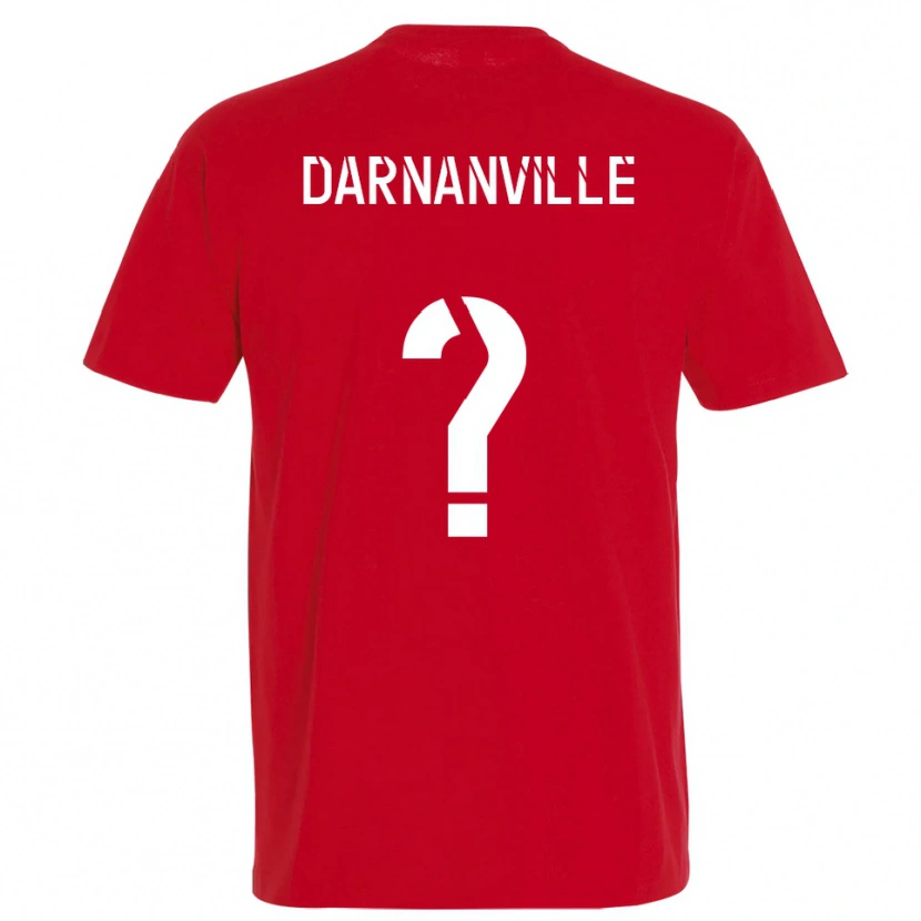 Danxen Women Clément Darnanville #0 Red Yellow Home Jersey 2025/26 T-Shirt