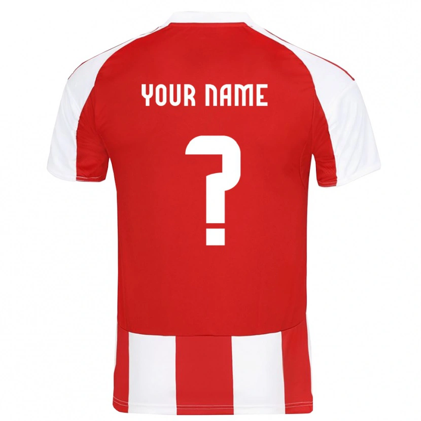 Danxen Women Your Name #0 Red White Home Jersey 2025/26 T-Shirt
