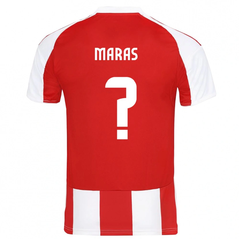 Danxen Women Konstantinos Maras #0 Red White Home Jersey 2025/26 T-Shirt