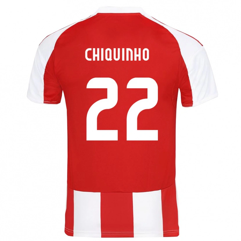 Danxen Women Chiquinho #22 Red White Home Jersey 2025/26 T-Shirt