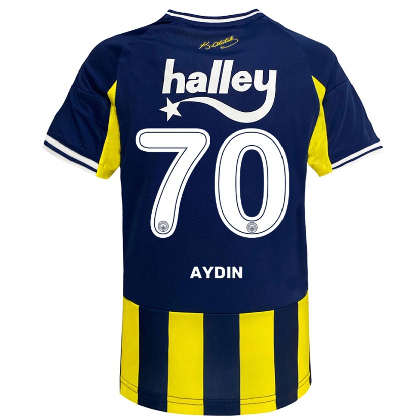 Danxen Women Oğuz Aydın #70 Yellow Navy White Home Jersey 2025/26 T-Shirt