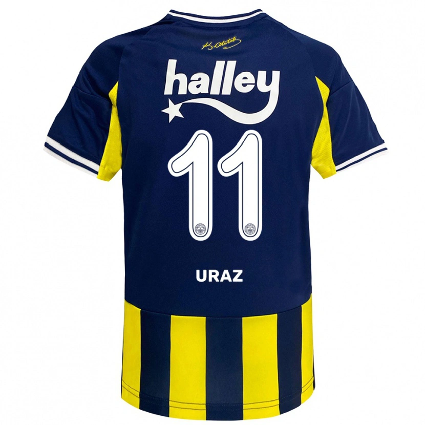Danxen Women Yağmur Uraz #11 Yellow Navy White Home Jersey 2025/26 T-Shirt