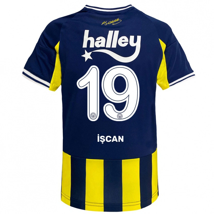 Danxen Women Berkay İşcan #19 Yellow Navy White Home Jersey 2025/26 T-Shirt