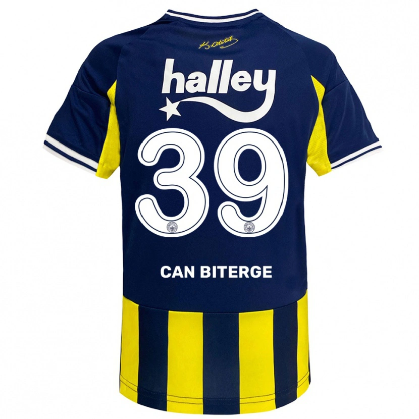 Danxen Women Engin Can Biterge #39 Yellow Navy White Home Jersey 2025/26 T-Shirt