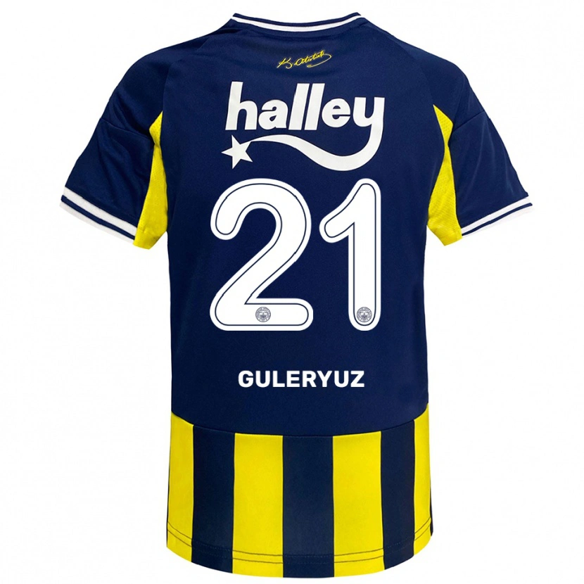 Danxen Women Göknur Güleryüz #21 Yellow Navy White Home Jersey 2025/26 T-Shirt