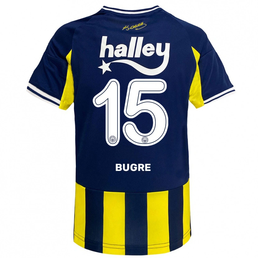 Danxen Women Azumah Bugre #15 Yellow Navy White Home Jersey 2025/26 T-Shirt