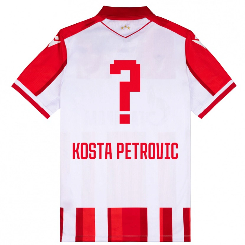 Danxen Women Kosta Petrovic #0 Red White Home Jersey 2025/26 T-Shirt