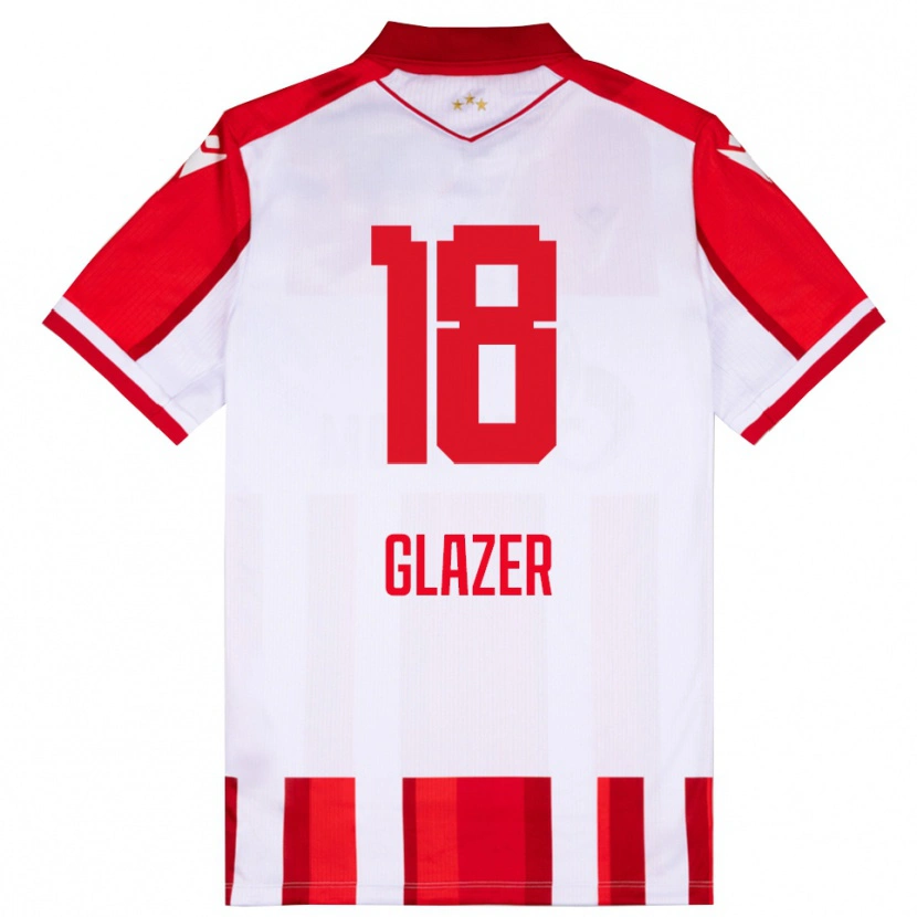 Danxen Women Omri Glazer #18 Red White Home Jersey 2025/26 T-Shirt