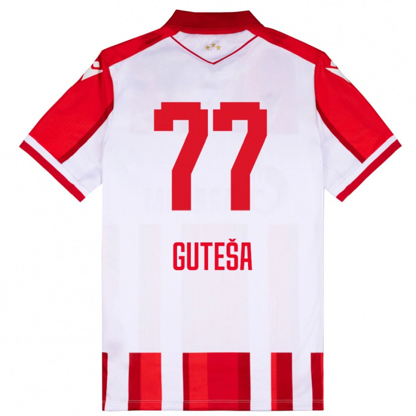 Danxen Women Ivan Guteša #77 Red White Home Jersey 2025/26 T-Shirt