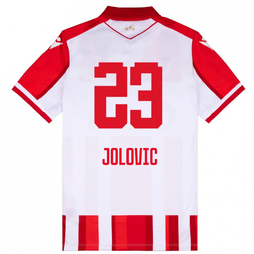 Danxen Women Bogdan Jolovic #23 Red White Home Jersey 2025/26 T-Shirt