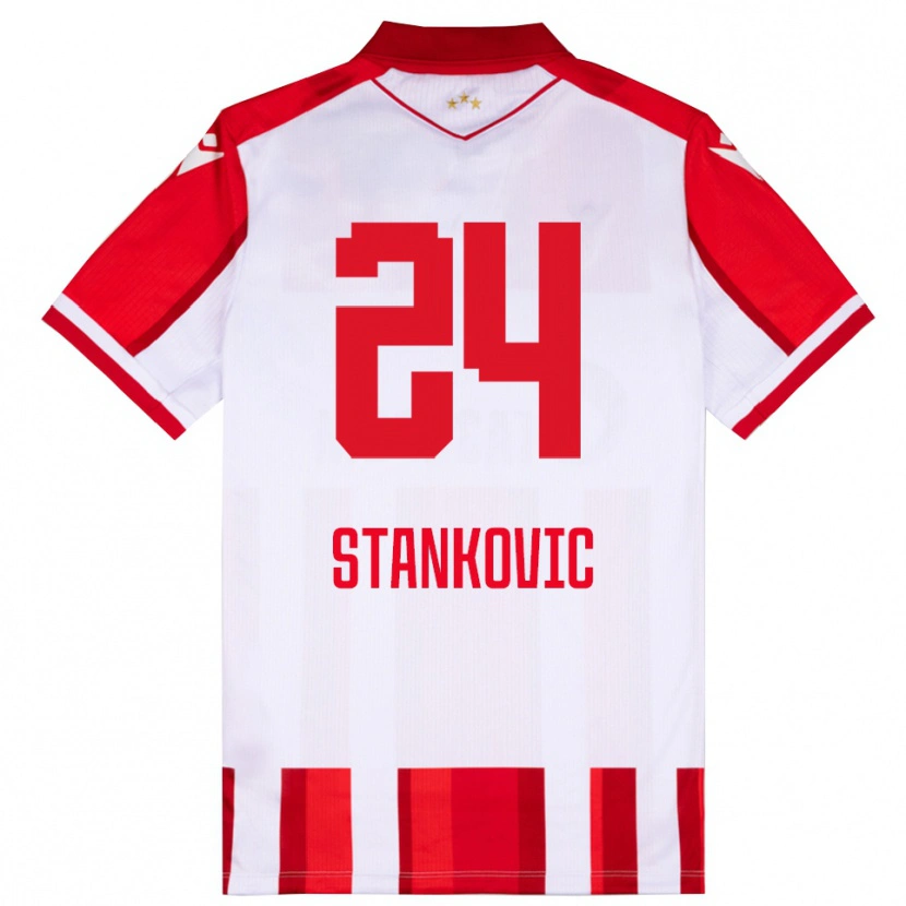 Danxen Women Nikola Stankovic #24 Red White Home Jersey 2025/26 T-Shirt