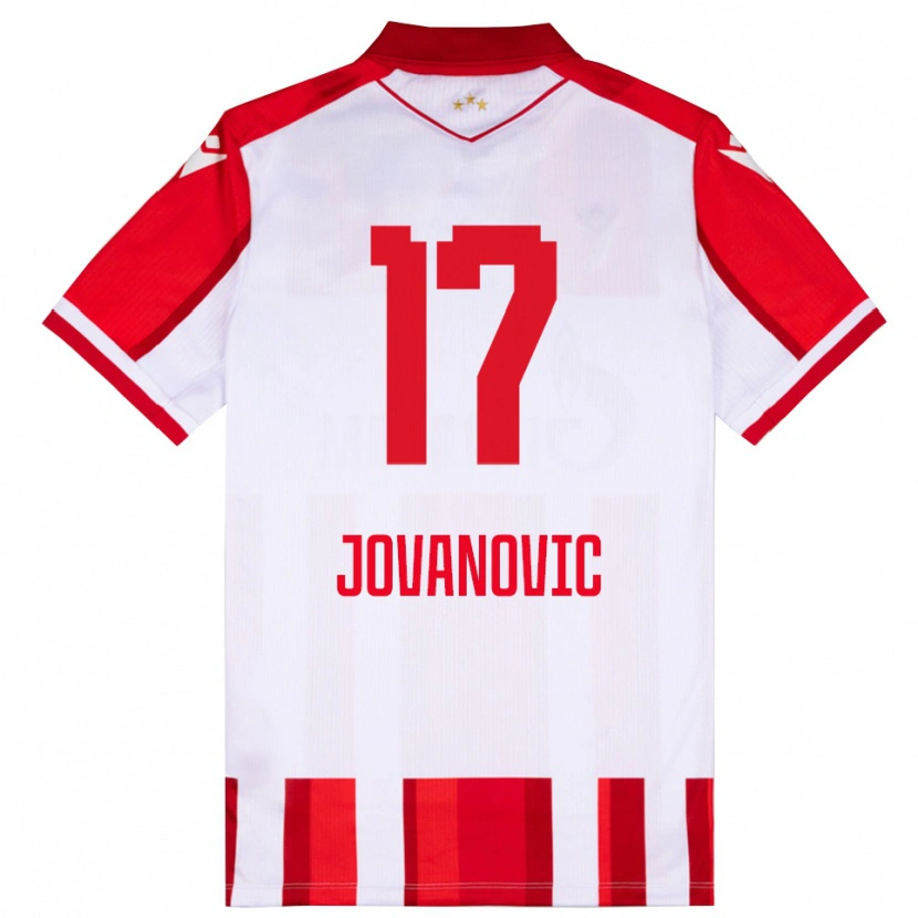 Danxen Women Dusan Jovanovic #17 Red White Home Jersey 2025/26 T-Shirt