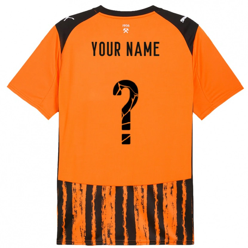 Danxen Women Your Name #0 Orange Black Home Jersey 2025/26 T-Shirt