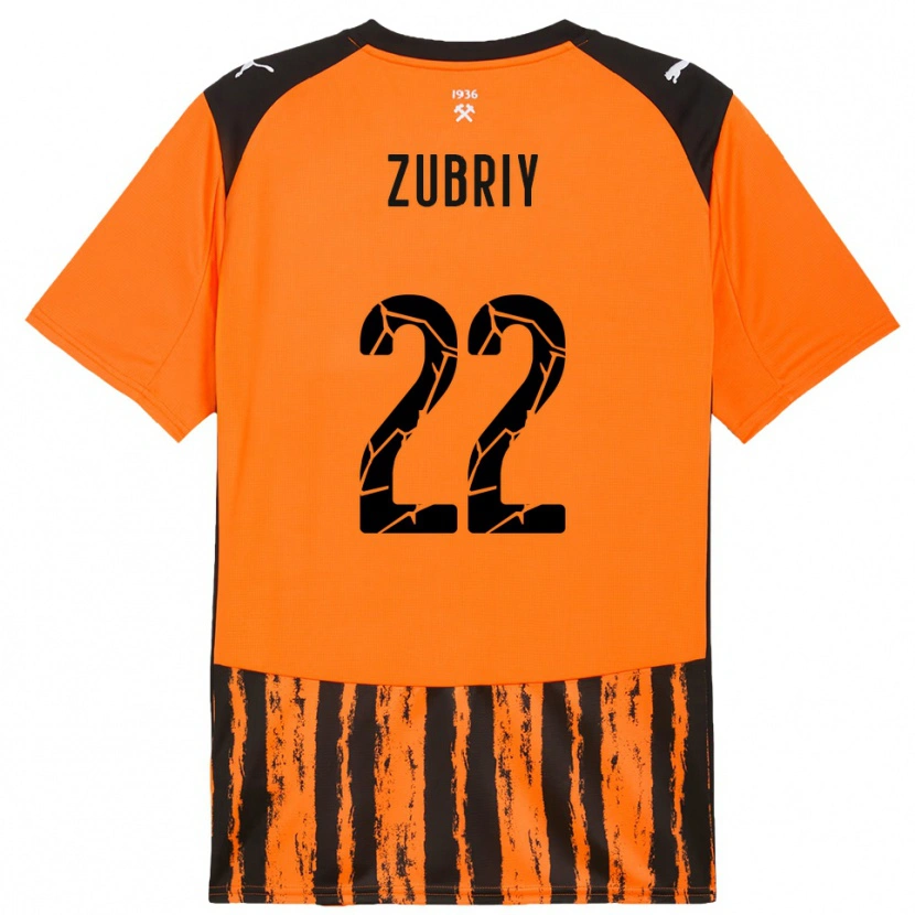 Danxen Women Artem Zubriy #22 Orange Black Home Jersey 2025/26 T-Shirt