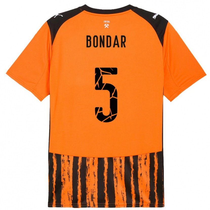 Danxen Women Valeriy Bondar #5 Orange Black Home Jersey 2025/26 T-Shirt