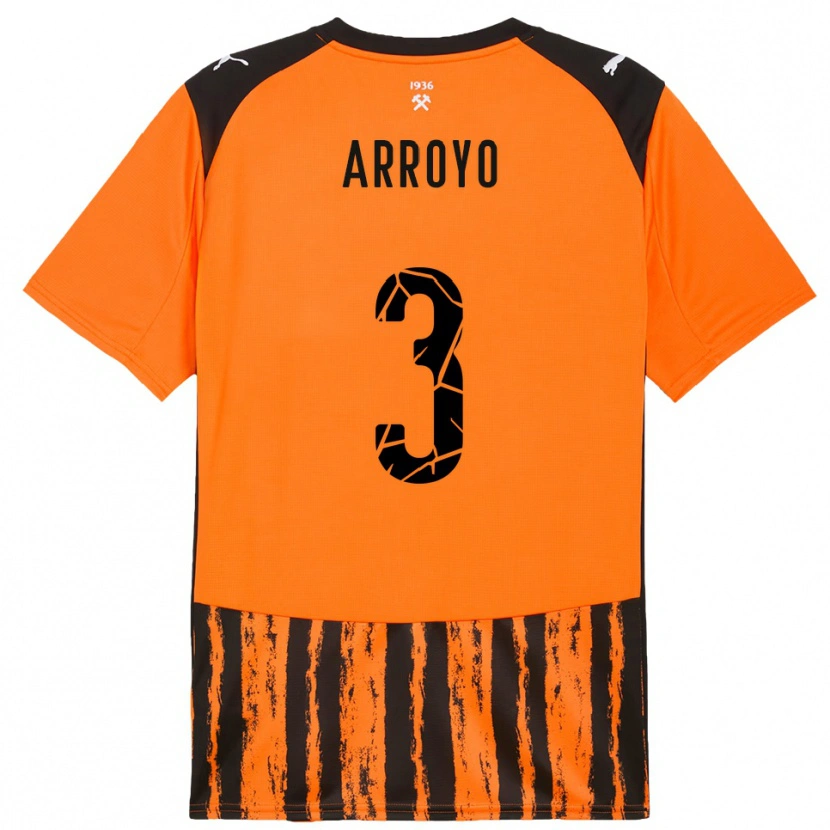 Danxen Women Diego Arroyo #3 Orange Black Home Jersey 2025/26 T-Shirt