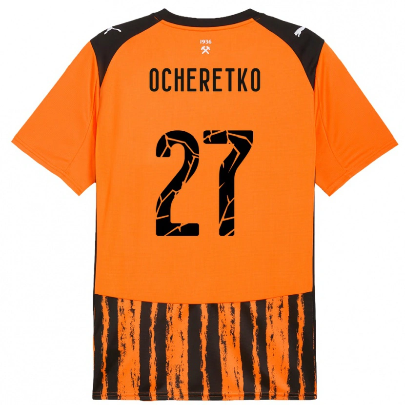Danxen Women Oleg Ocheretko #27 Orange Black Home Jersey 2025/26 T-Shirt