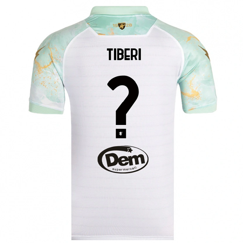 Danxen Women Gianluca Tiberi #0 White Black Away Jersey 2025/26 T-Shirt