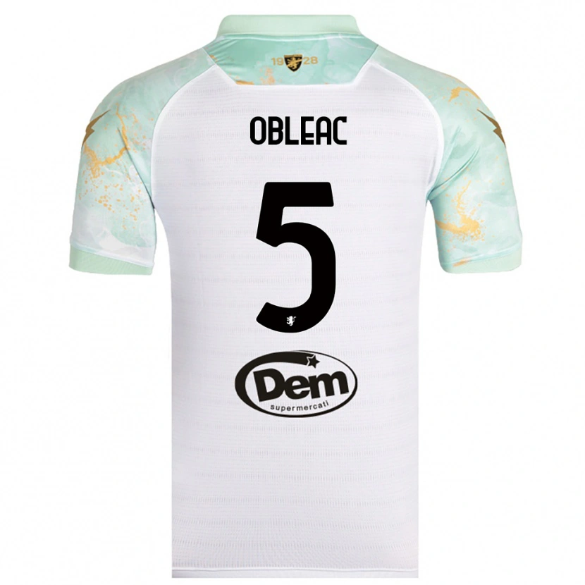 Danxen Women Matteo Obleac #5 White Black Away Jersey 2025/26 T-Shirt