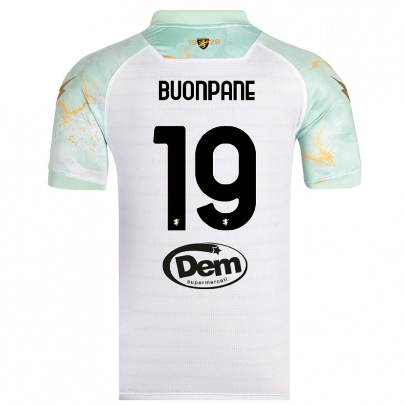 Danxen Women Davide Buonpane #19 White Black Away Jersey 2025/26 T-Shirt