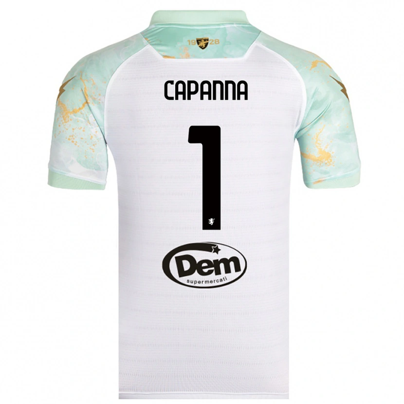 Danxen Women Tommaso Capanna #1 White Black Away Jersey 2025/26 T-Shirt
