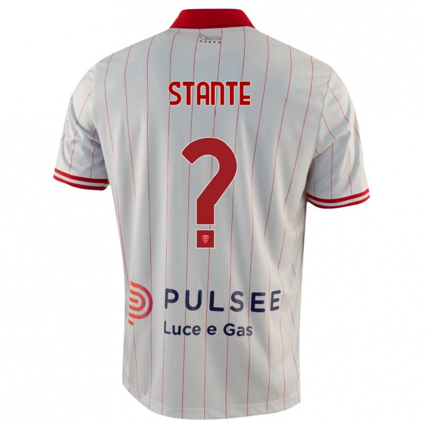 Danxen Women Edoardo Stante #0 White Red Blue Away Jersey 2025/26 T-Shirt