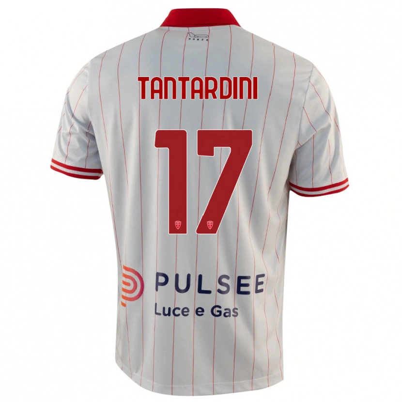 Danxen Women Tommaso Tantardini #17 White Red Blue Away Jersey 2025/26 T-Shirt