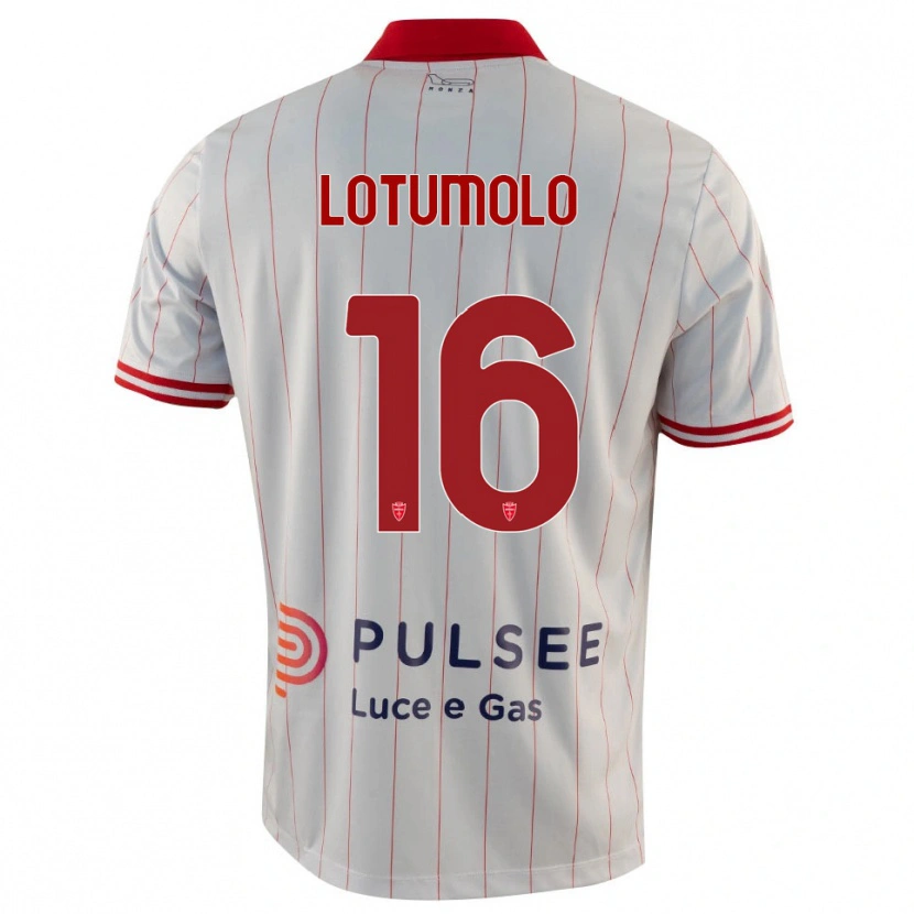 Danxen Women Matteo Lotumolo #16 White Red Blue Away Jersey 2025/26 T-Shirt