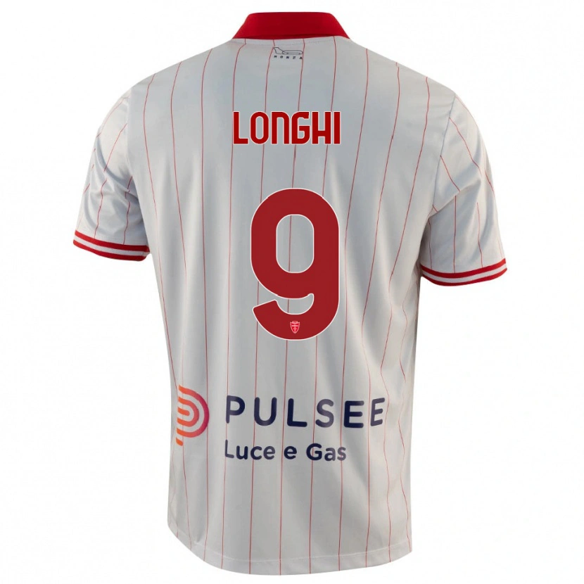 Danxen Women Jordan Longhi #9 White Red Blue Away Jersey 2025/26 T-Shirt