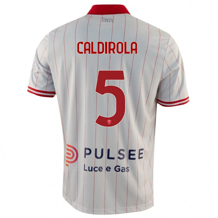 Danxen Women Luca Caldirola #5 White Red Blue Away Jersey 2025/26 T-Shirt