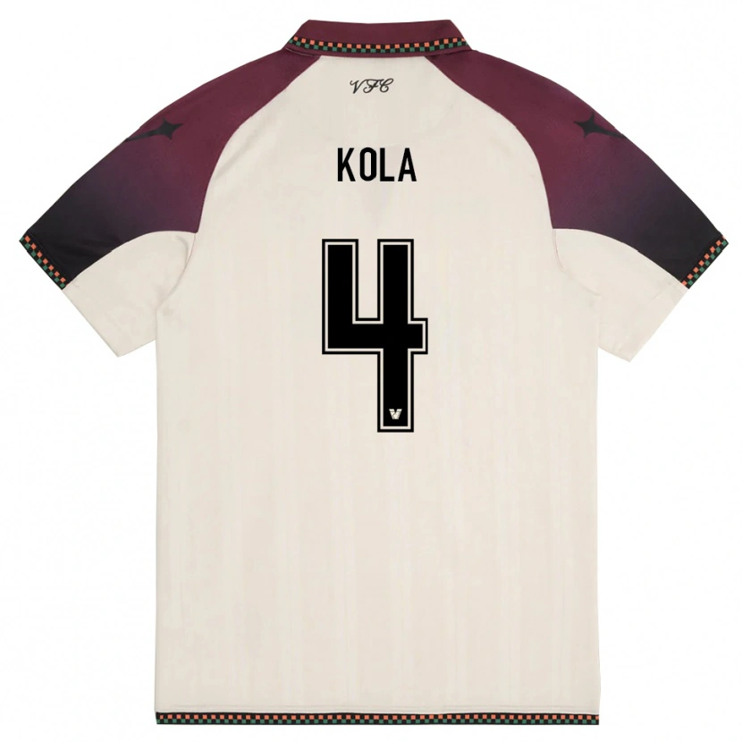 Danxen Women Davide Kola #4 Cream Burgundy Away Jersey 2025/26 T-Shirt