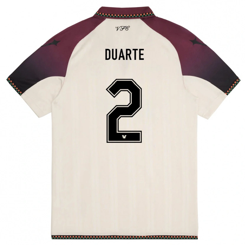 Danxen Women Marcia Duarte #2 Cream Burgundy Away Jersey 2025/26 T-Shirt