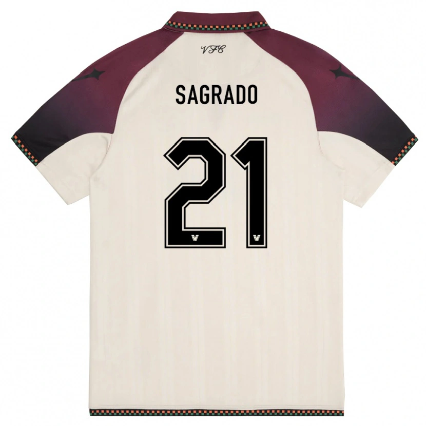 Danxen Women Richie Sagrado #21 Cream Burgundy Away Jersey 2025/26 T-Shirt