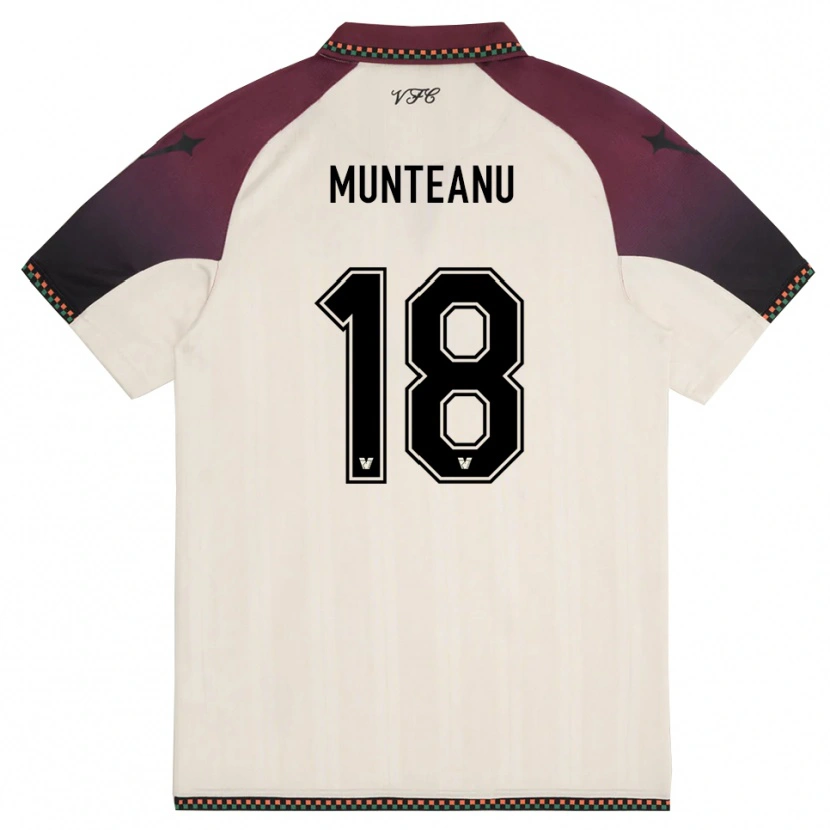 Danxen Women Denis Munteanu #18 Cream Burgundy Away Jersey 2025/26 T-Shirt