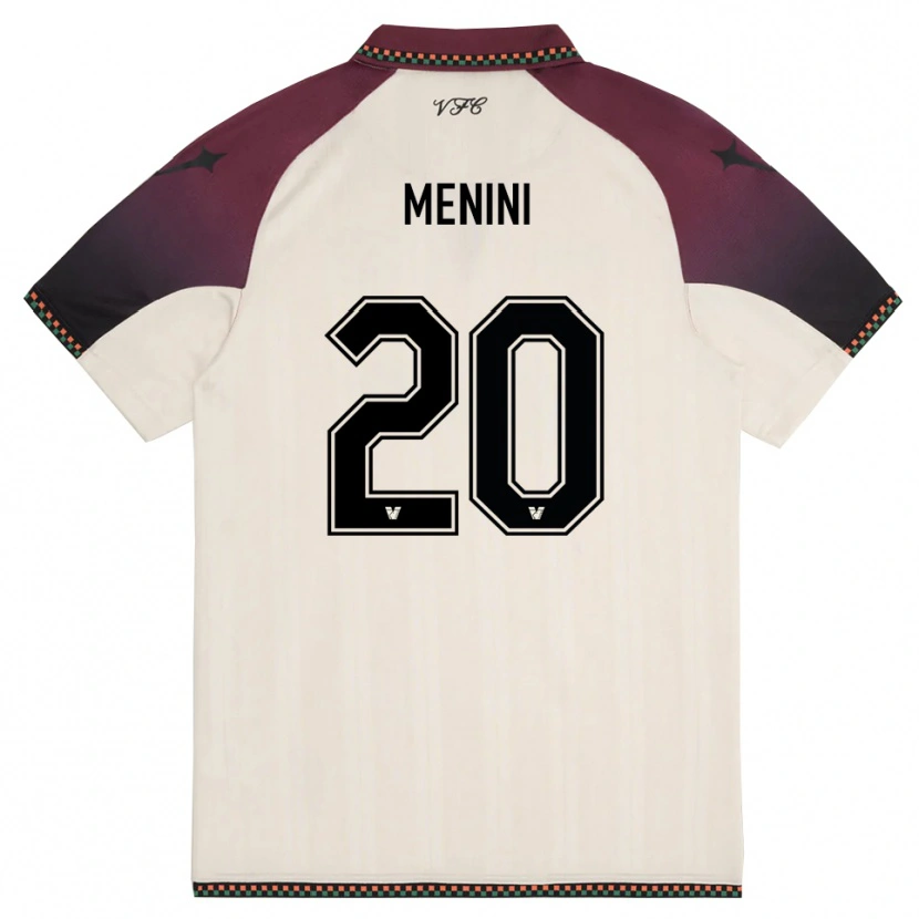 Danxen Women Alessandra Menini #20 Cream Burgundy Away Jersey 2025/26 T-Shirt