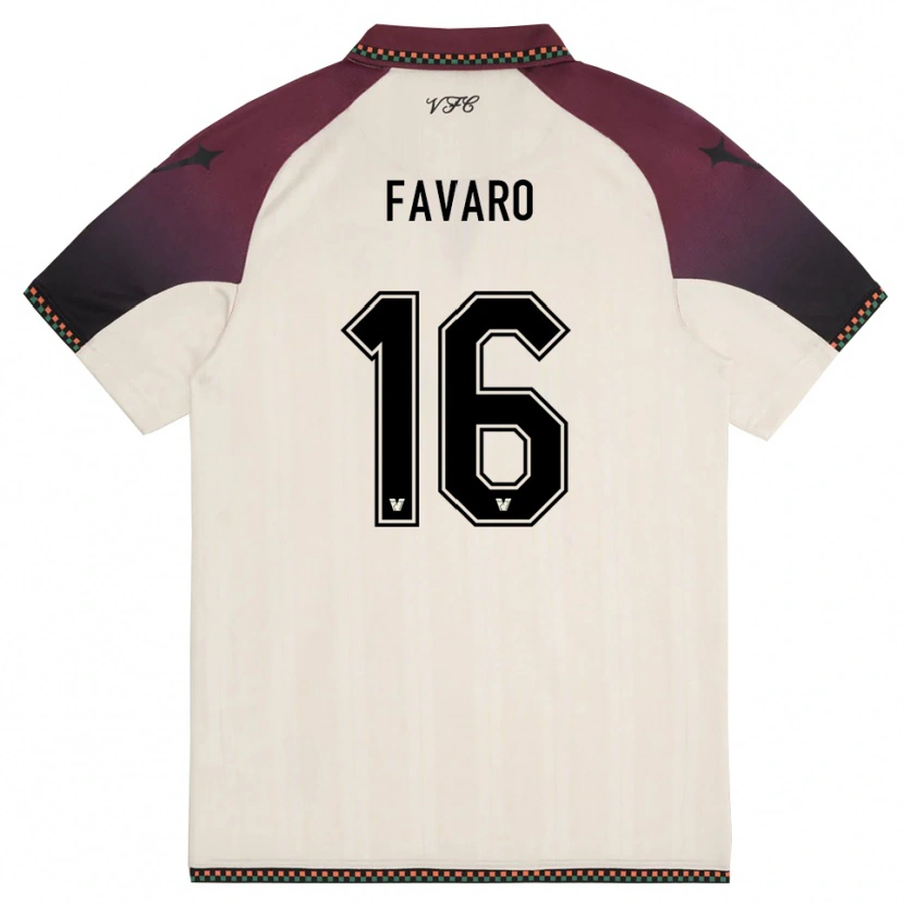 Danxen Women Federico Favaro #16 Cream Burgundy Away Jersey 2025/26 T-Shirt