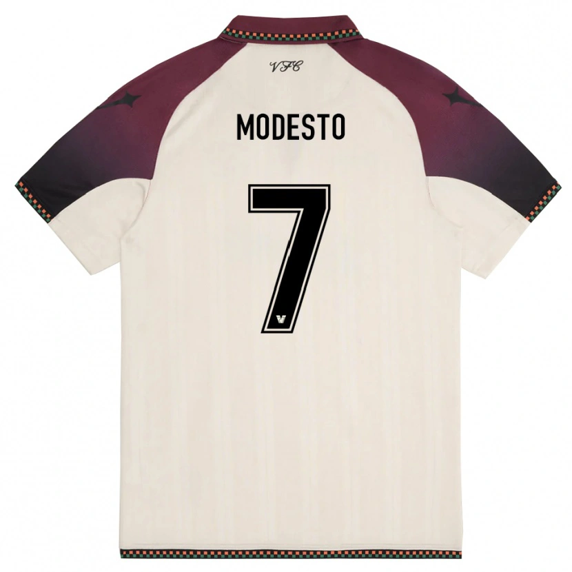 Danxen Women Riccardo Modesto #7 Cream Burgundy Away Jersey 2025/26 T-Shirt