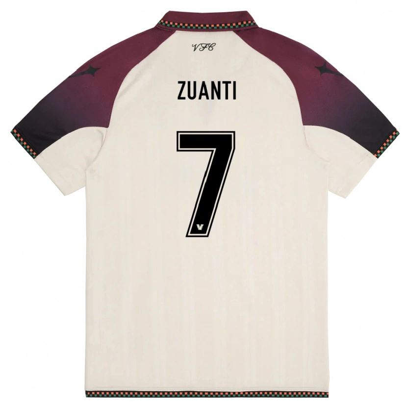 Danxen Women Alice Zuanti #7 Cream Burgundy Away Jersey 2025/26 T-Shirt