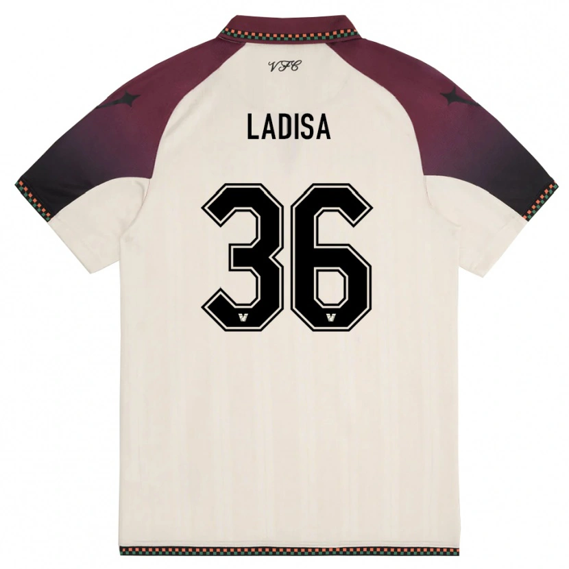 Danxen Women Marco Ladisa #36 Cream Burgundy Away Jersey 2025/26 T-Shirt