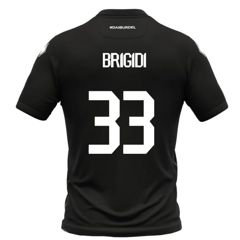 Danxen Women Massimo Brigidi #33 Black White Away Jersey 2025/26 T-Shirt