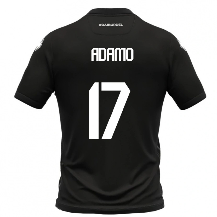 Danxen Women Emanuele Adamo #17 Black White Away Jersey 2025/26 T-Shirt
