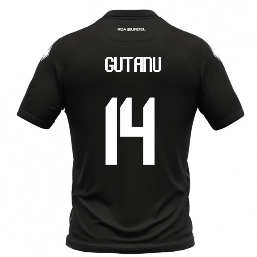 Danxen Women Victor Gutanu #14 Black White Away Jersey 2025/26 T-Shirt