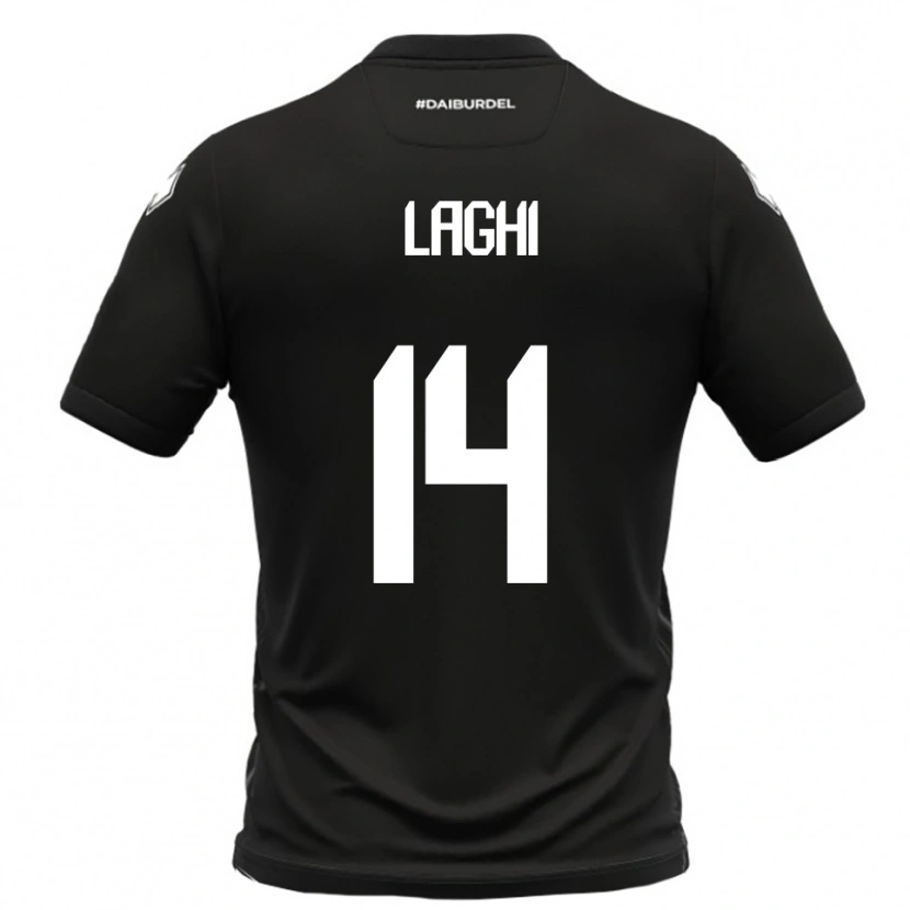 Danxen Women Riccardo Laghi #14 Black White Away Jersey 2025/26 T-Shirt