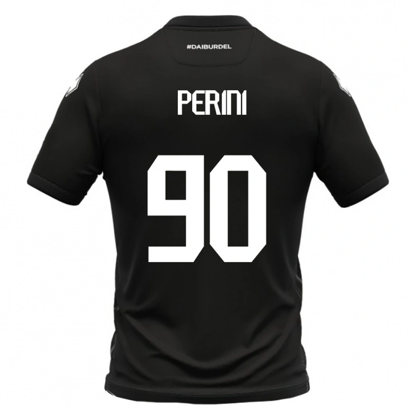 Danxen Women Giovanni Perini #90 Black White Away Jersey 2025/26 T-Shirt